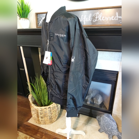 Spyder Men's Jet Black Performance Jacket - Picture 4 of 6